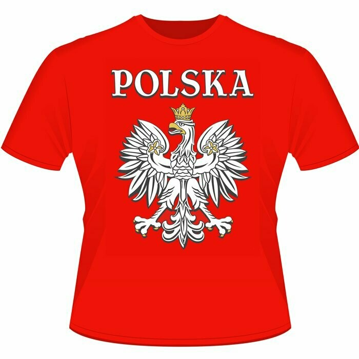 T SHIRT Polska adulte rouge