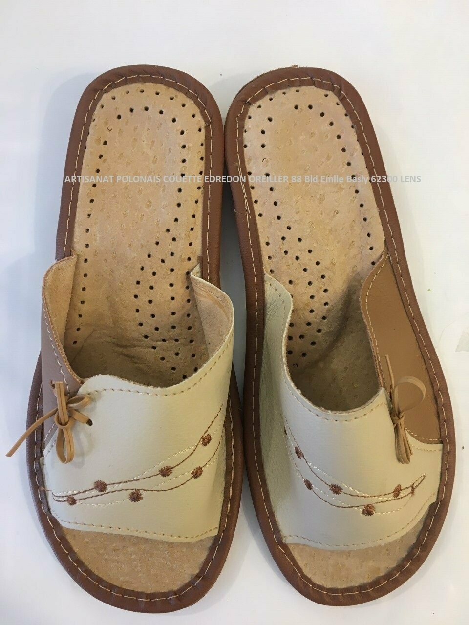 Pantoufles femme nus pieds