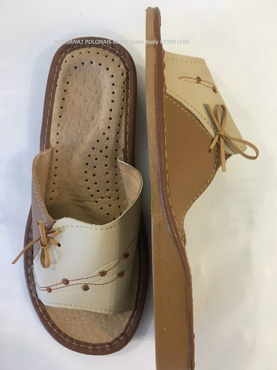 Pantoufles femme nus pieds