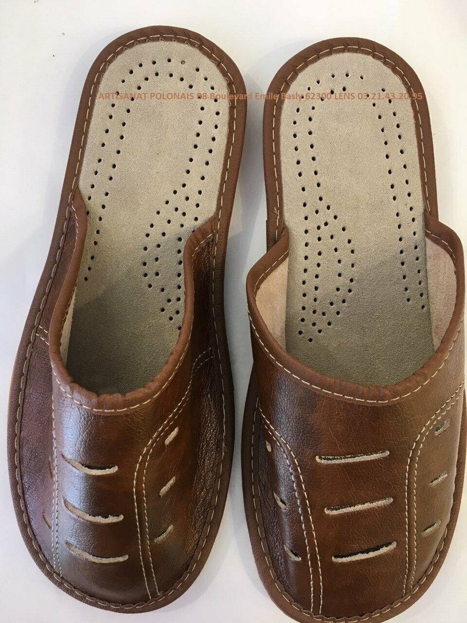 PANTOUFLES HOMME CUIR