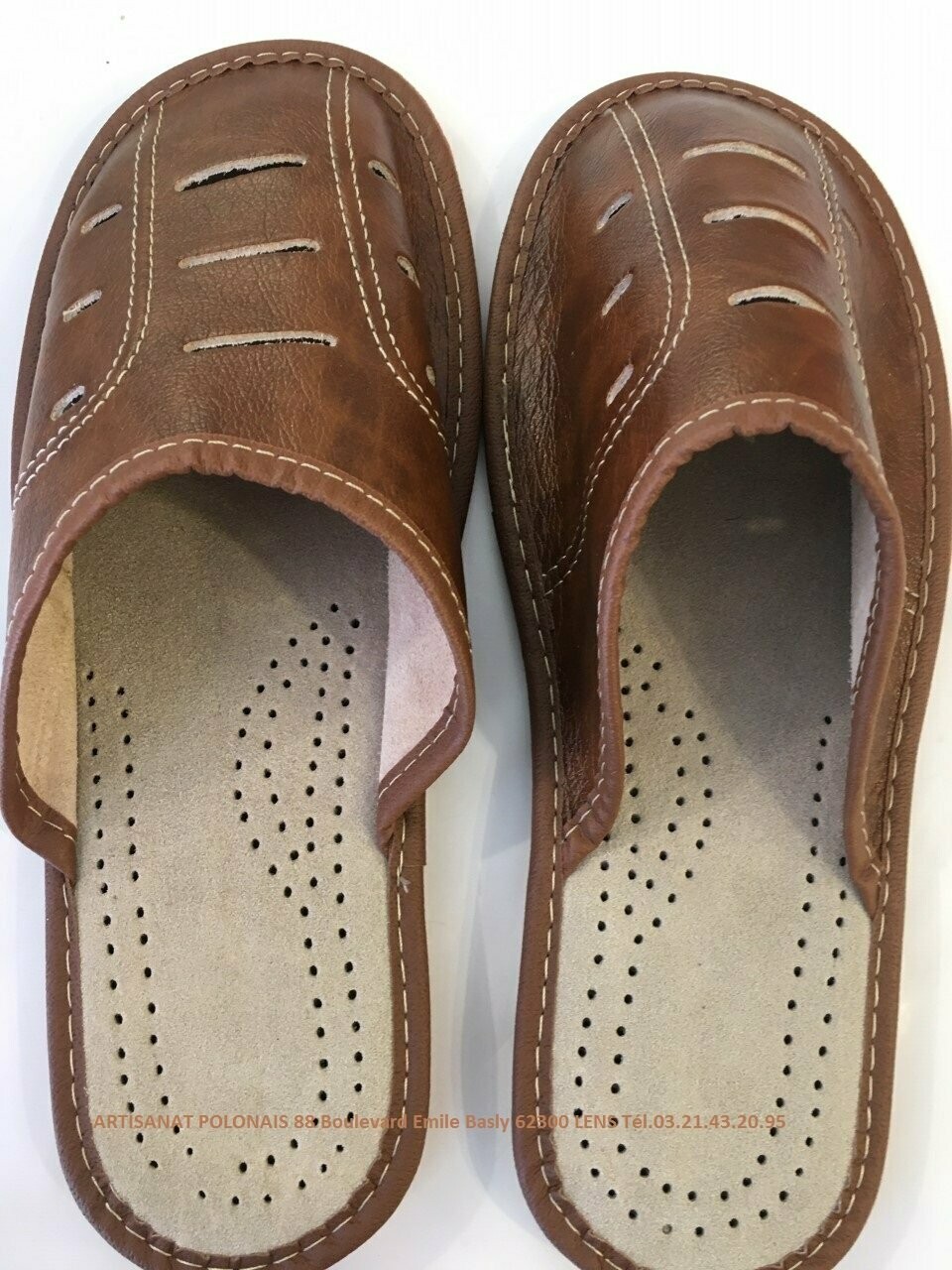 PANTOUFLES HOMME CUIR