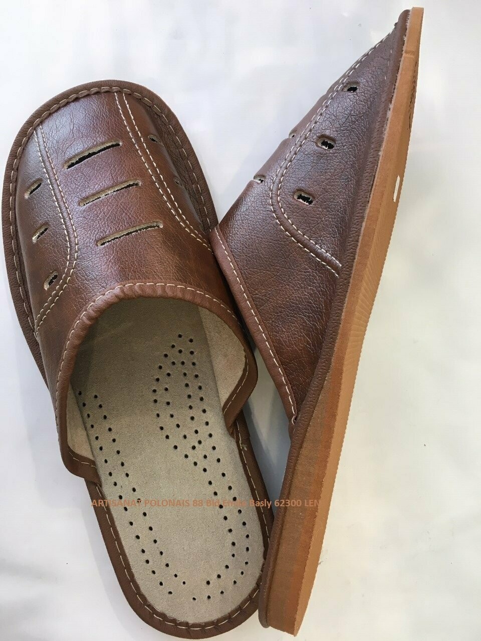 PANTOUFLES HOMME CUIR