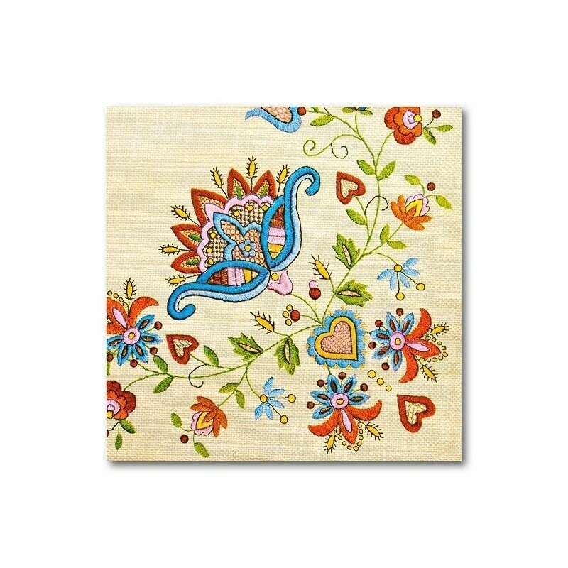 Serviettes de table folk polonais