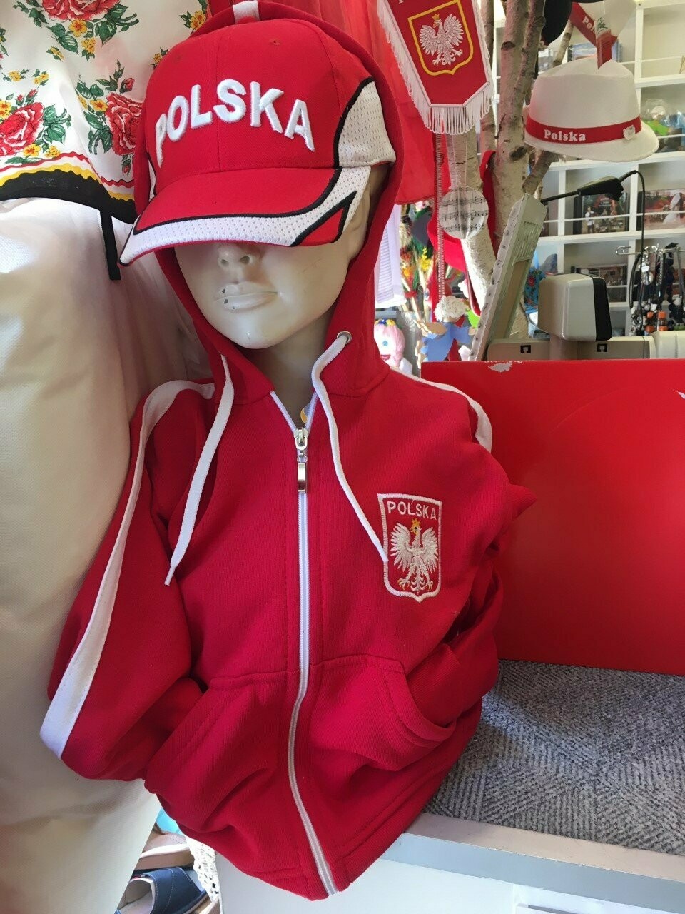 VESTE sweat POLSKA A CAPUCHE
