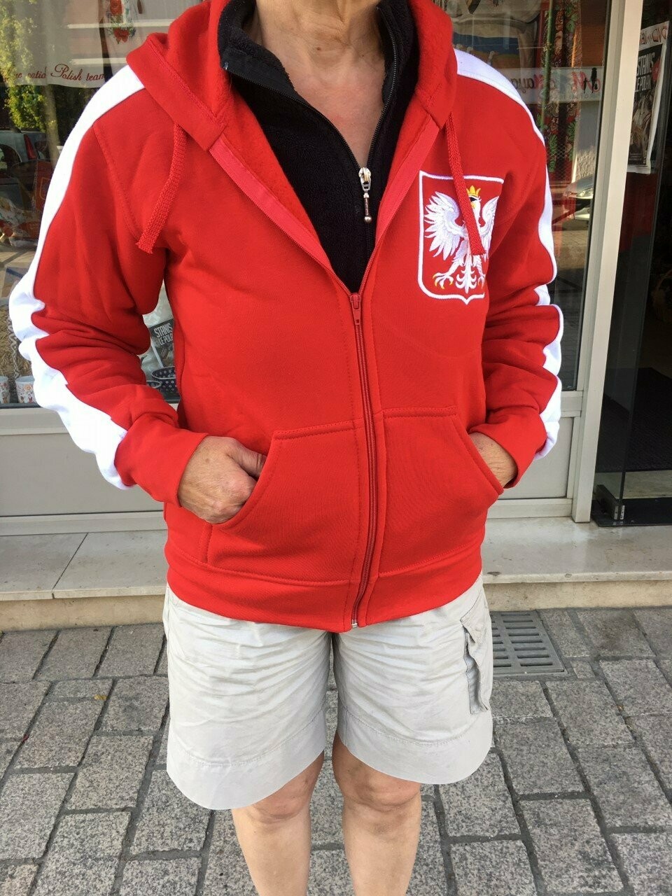 VESTE sweat POLSKA A CAPUCHE