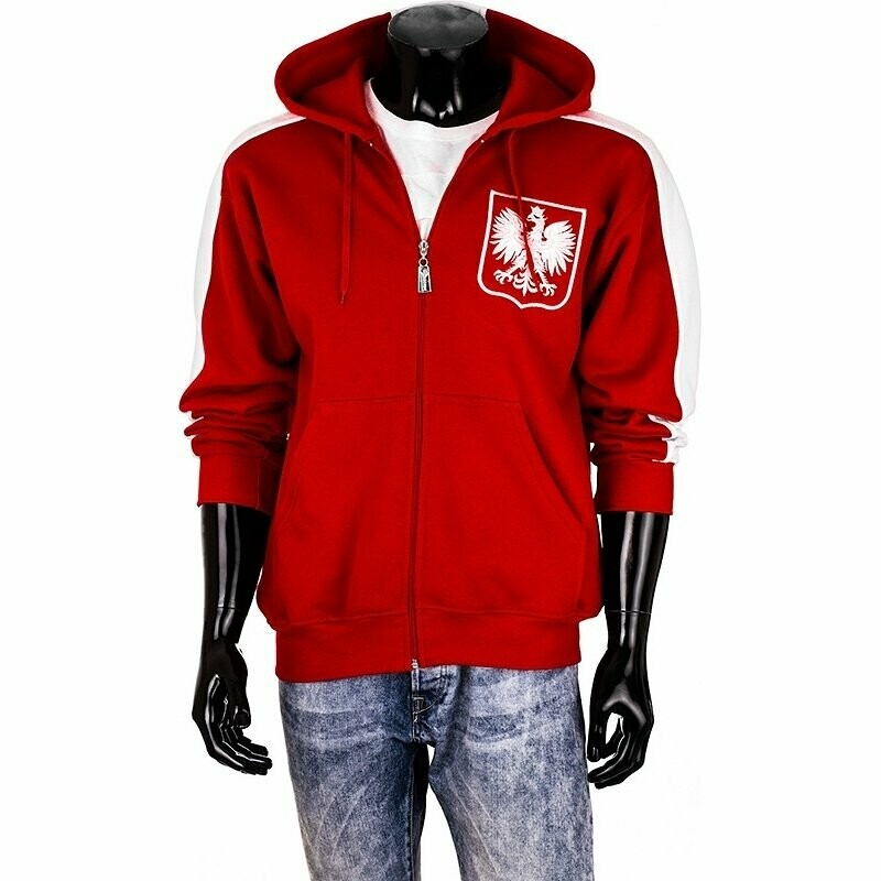 VESTE sweat POLSKA A CAPUCHE