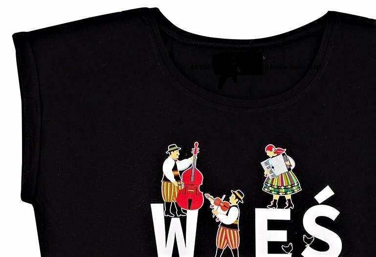 T SHIRT FEMME folk Polonais