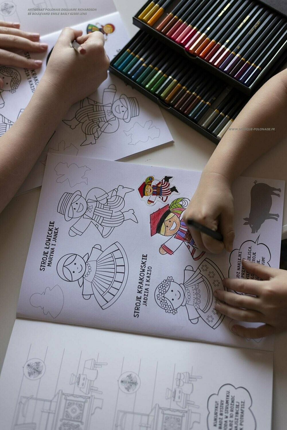 Cahier de coloriage folk polonais