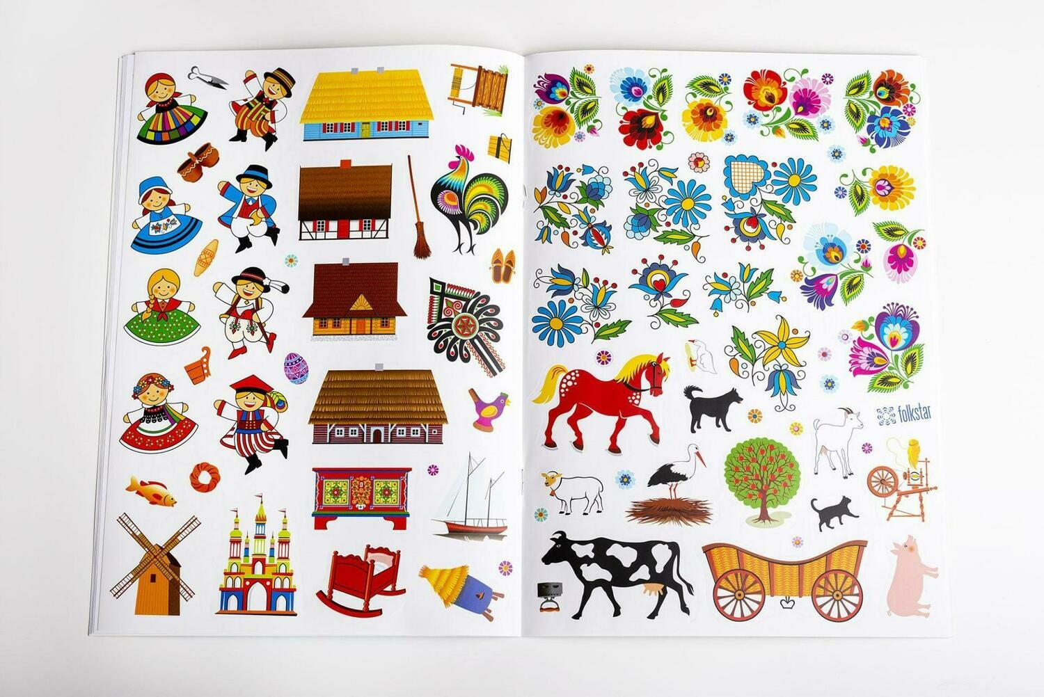 Cahier de coloriage folk polonais