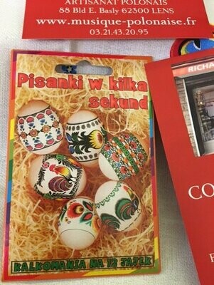 Kalkomania Oeuf de Pâques thermocollant