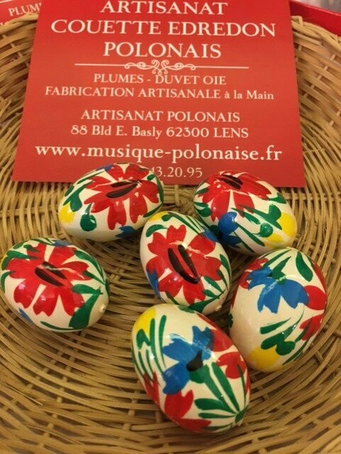 Oeuf de Pâques Pisanki mini bois