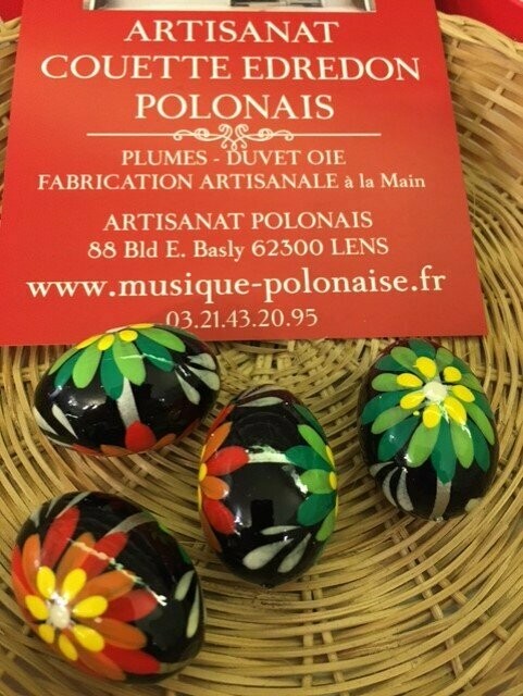 Oeuf de Pâques Pisanki mini bois