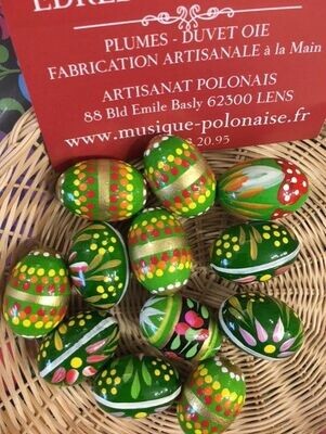 Oeuf de Pâques Pisanki mini bois