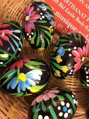 Oeuf de Paques moyen bois Pisanki