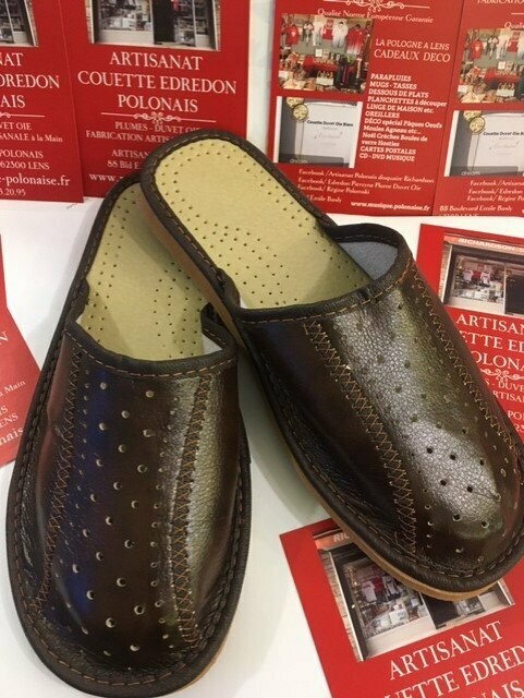 PANTOUFLES HOMME CUIR