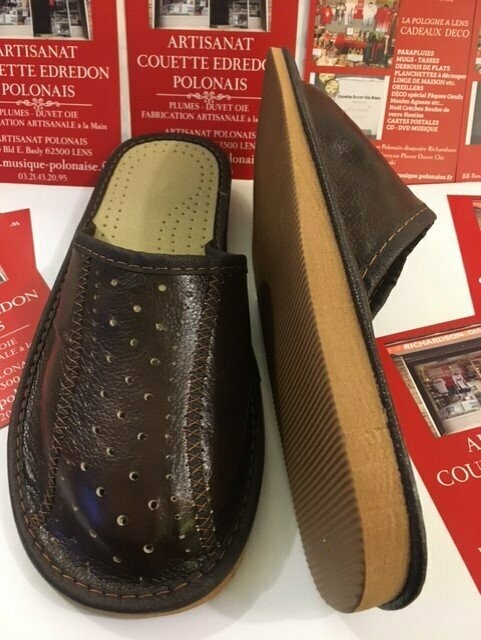 PANTOUFLES HOMME CUIR