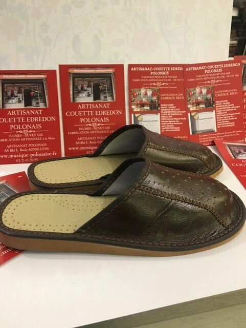 PANTOUFLES HOMME CUIR