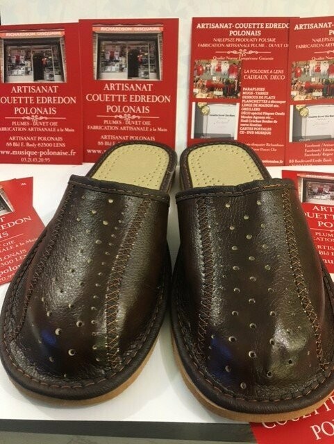 PANTOUFLES HOMME CUIR