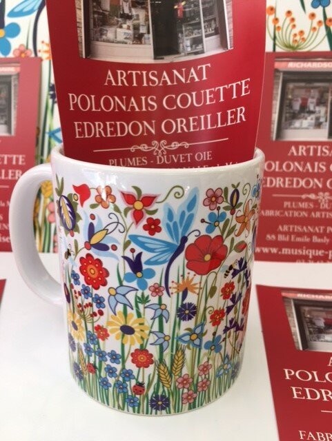 MUG FOLK Polonais Fleurs Kaszube MUG FOLK Polonais Fleurs Kaszube