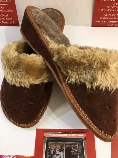Pantoufles femme fourrées à talon Pantoufles femme fourrées à talon