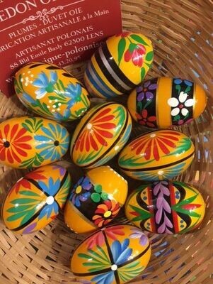 Oeuf de Pâques Bois Pologne Pisanki
