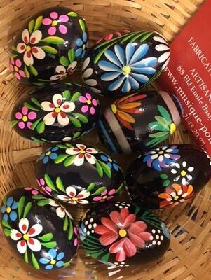 Oeuf de Pâques Bois Pologne Pisanki