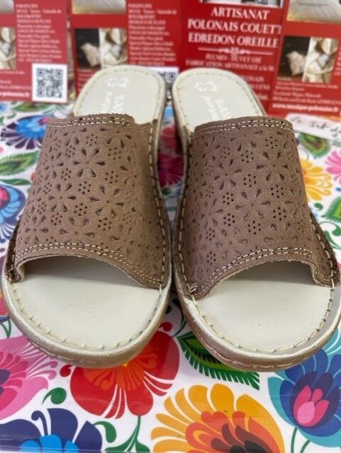 Pantoufles femme nus pieds