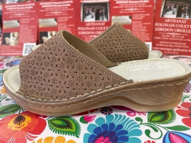 Pantoufles femme nus pieds