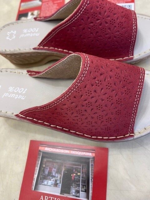 Pantoufles femme nus pieds