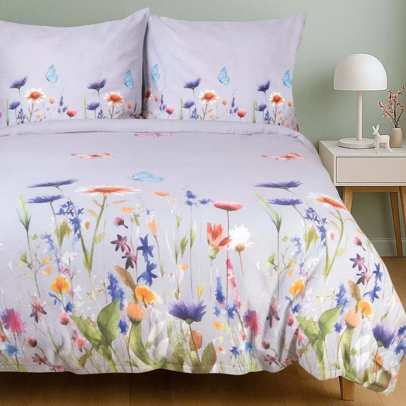 Parure de lit en flanelle 160x200 + 2 taies 70x80