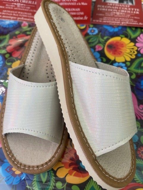 Pantoufles femme nus pieds