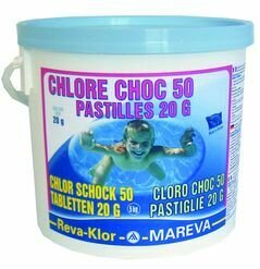 Reva-Klor choc 50 - Pastilles 125gr. - 5 kg