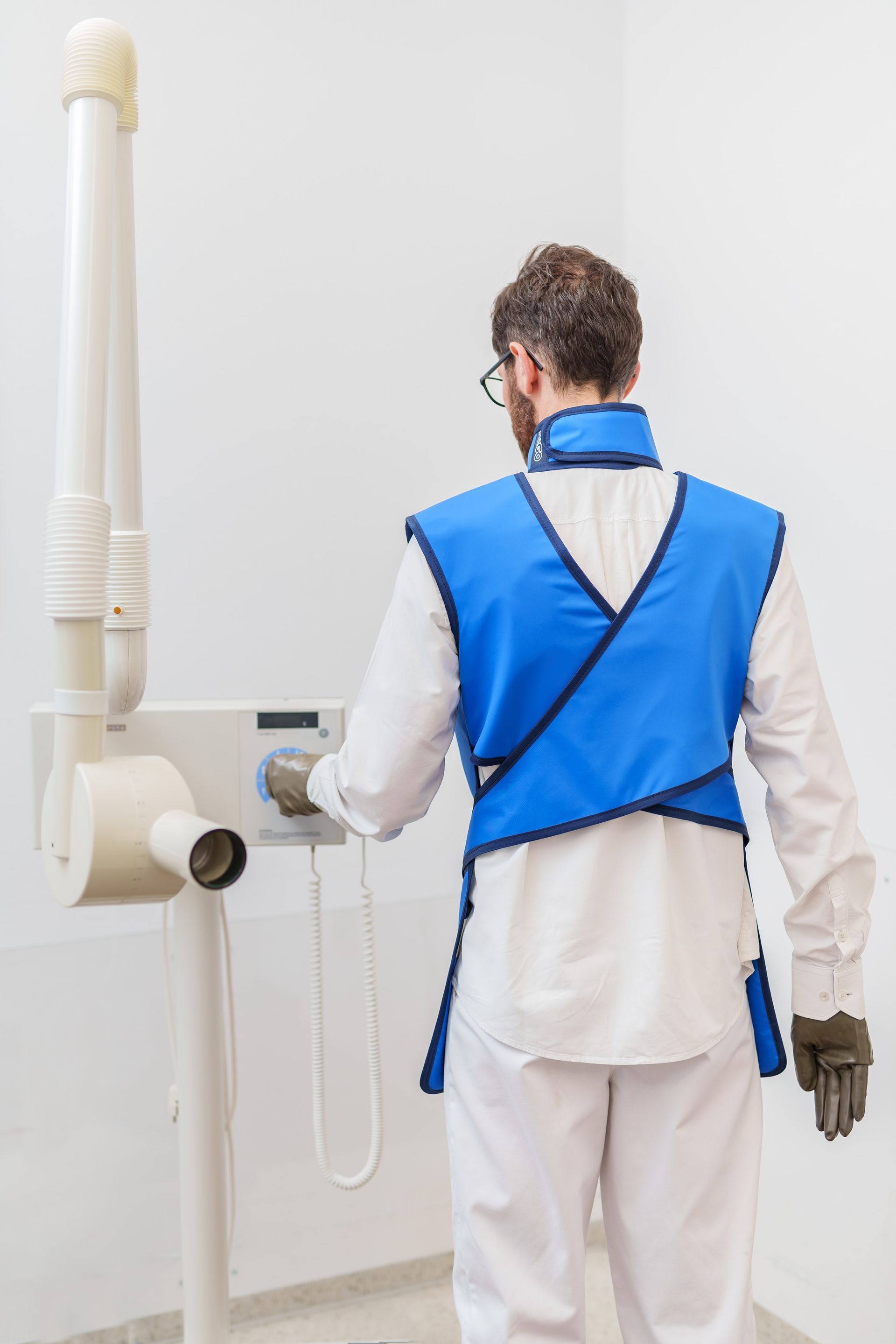 REGO Röntgenschürze - Dentalschürze mit Schilddrüsenschutz als Set für Anwender und Patienten