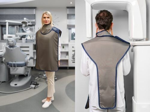 REGO Röntgenschürze - Panoramaschürze mit Schilddrüsenschutz als Set für Patientenschutz