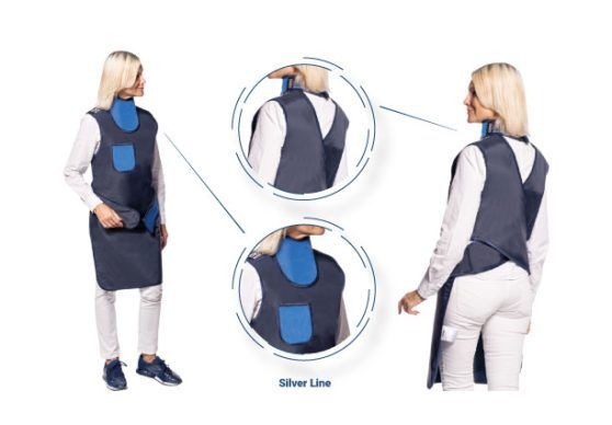 REGO Röntgenschürze - Mantelschürze / Frontschürze Silver Line