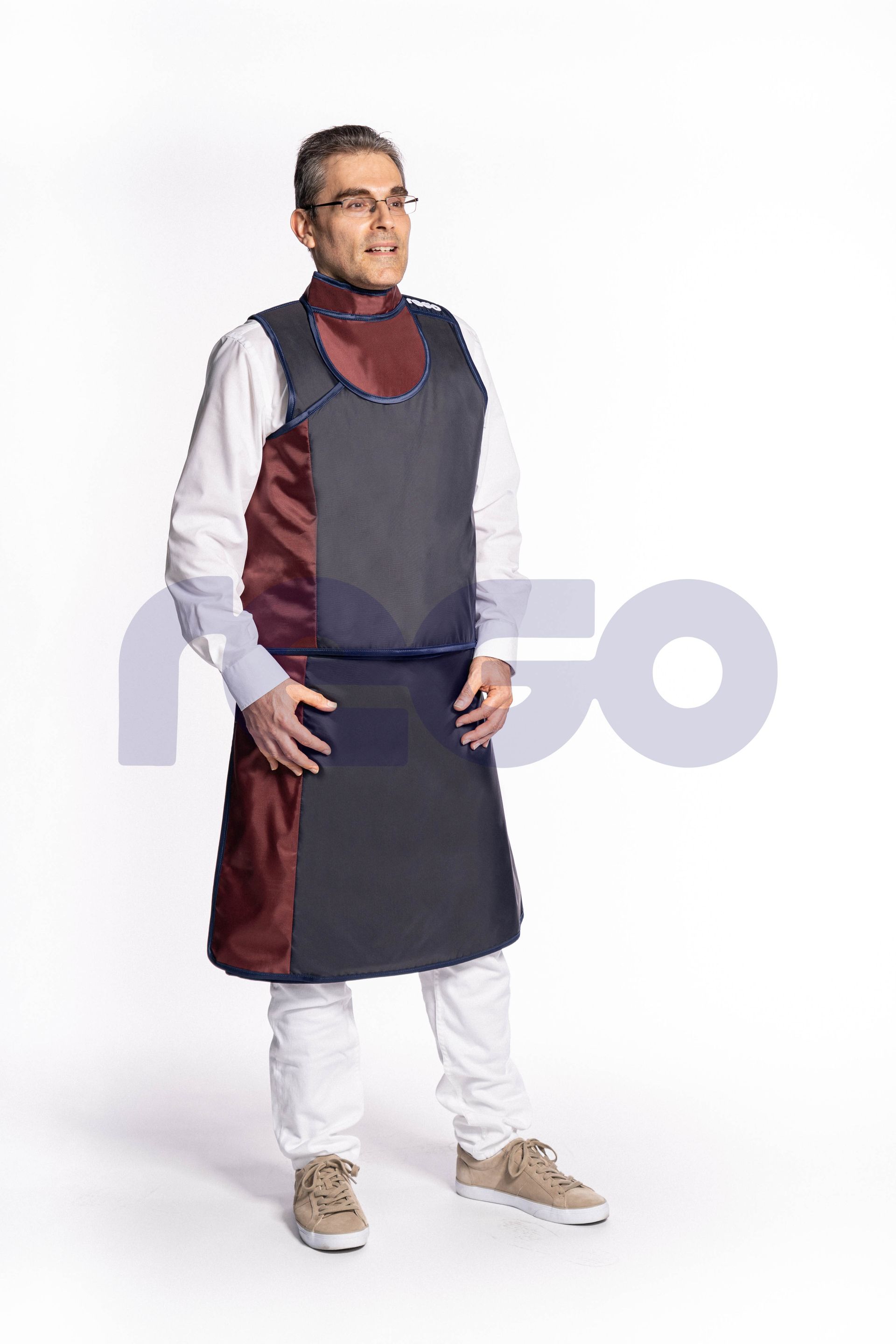 REGO Röntgenschürze - Kostüm Weste-/ Rock Silver Line