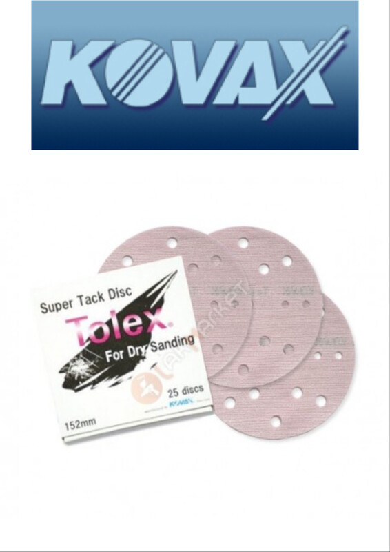 KOVAX TOLEX SUPER TACK D150 P1500  DISCHI ABRASIVI 15 F. CONF. 25pz