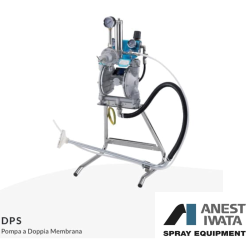 ANEST IWATA POMPA DOPPIA MEMBRANA DPS 90 VERS. ALLUMINIO + TUBO E PISTOLA W71 OMAGGIO
