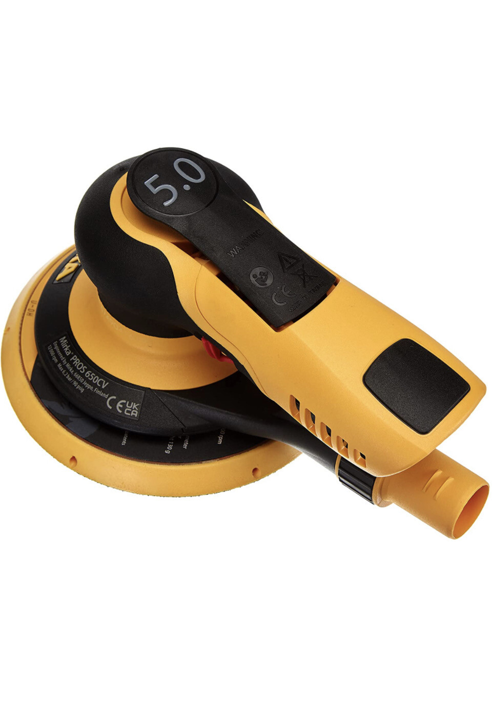 MIRKA LEVIGATRICE ROTORBITALE PNEUMATICA PROS 650CV 150 MM CON ASPIRAZIONE