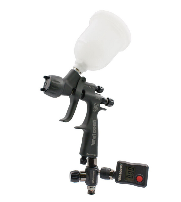 WALCOM AEROGRAFO EGO CARBON 190 CON SERBATOIO DA 75 E 180 ML.