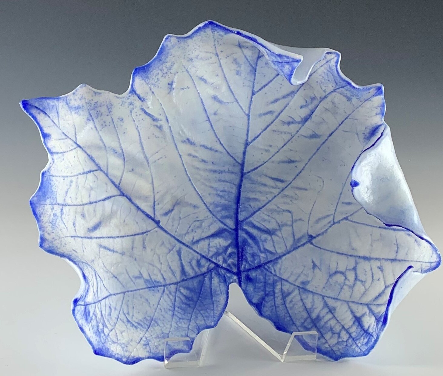 Cast Glass Sycamore Leaf - Large
