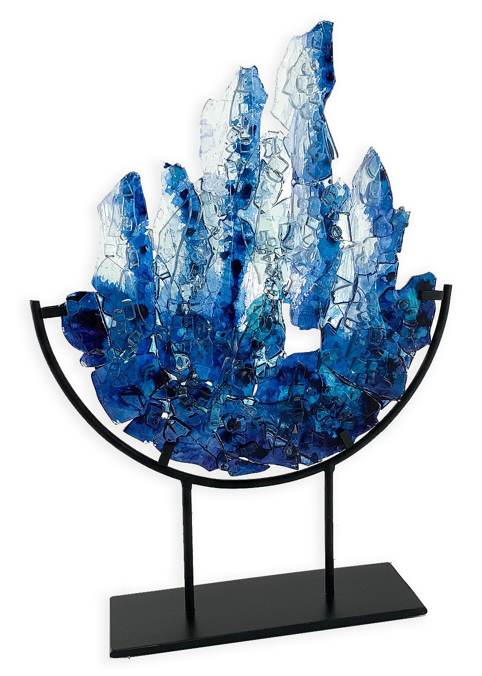 Urban Geode Slice - Blue