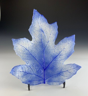 Cast Glass Hydrangea Leaf - Medium