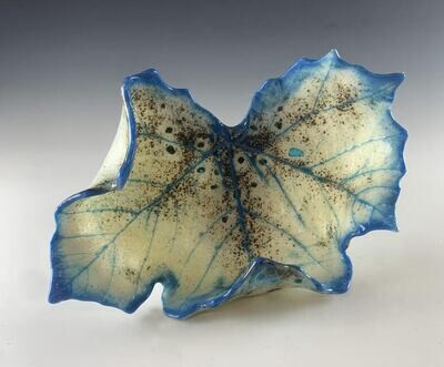Cast Glass Sycamore Leaf  - Medium