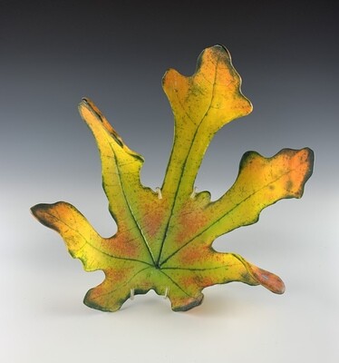 Cast Glass Fig Leaf - Medium