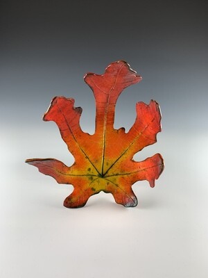Cast Glass Fig Leaf-Medium