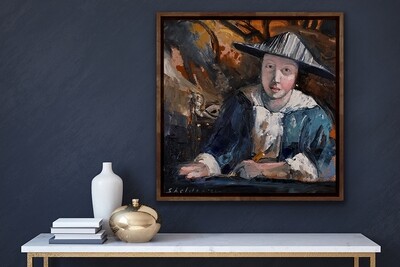 Girl With a Flute (after Vermeer)