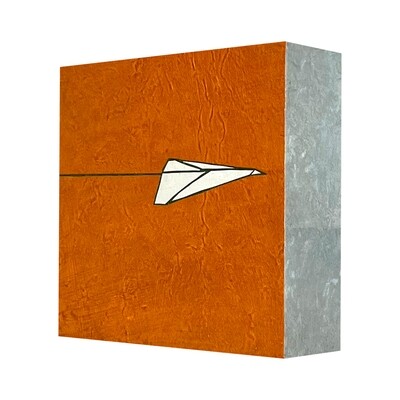 Mini Plane — Orange (Gray side)
