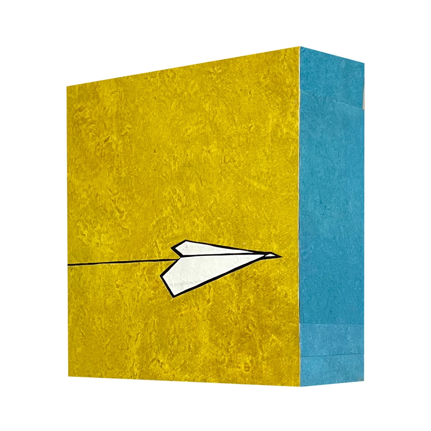Mini Plane — Yellow (with Turquoise side)