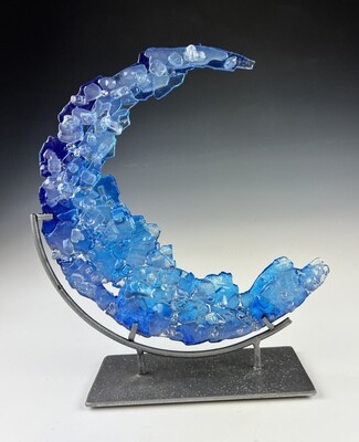 Urban Geode Moon in Sapphire